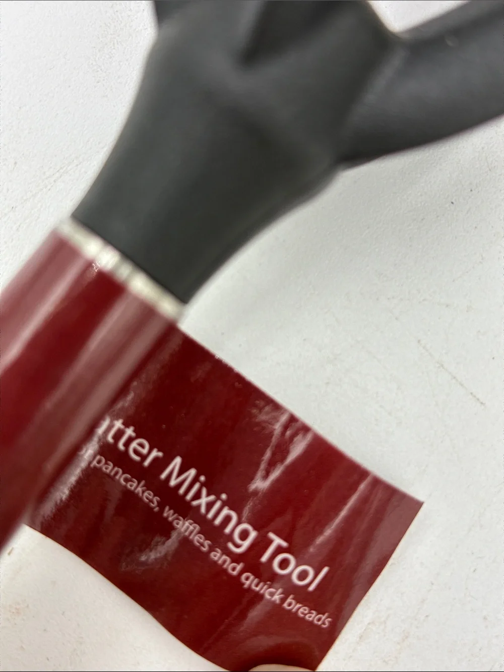 Williams Sonoma Red and Black Silicone Multi-Use Whisk with Stainless Handle